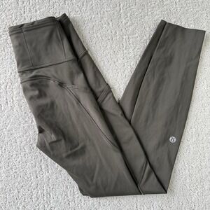 Lululemon Fast Free 7/8 Tight II Women's 2 Grey Sage Nulux 25" W5BXQS $128